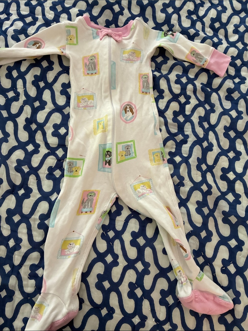 The Beaufort Bonnet Company Pink Animal Frame Footed One-Piece